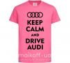 Дитяча футболка Drive audi Яскраво-рожевий фото