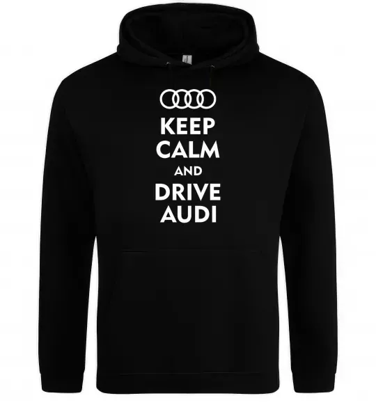 Чоловіча толстовка (худі) Drive audi Чорний фото