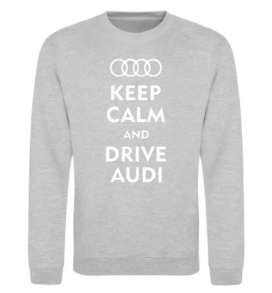 Свитшот Drive audi Серый меланж фото