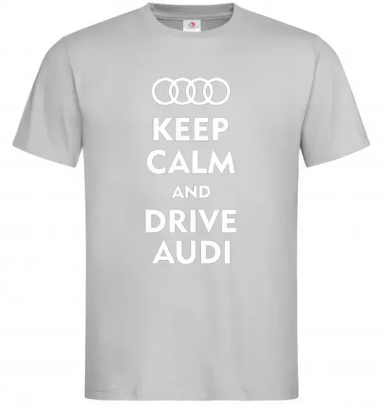 Чоловіча футболка Drive audi Сірий фото