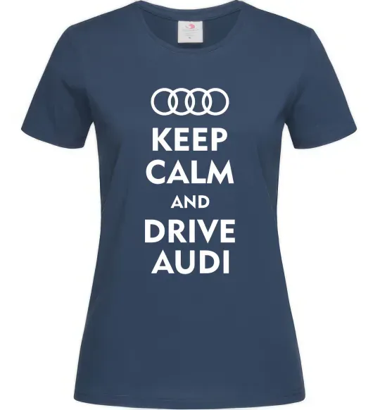 Женская футболка Drive audi Темно-синий фото