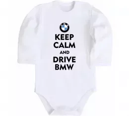 Детский боди Logo BMW Белый фото