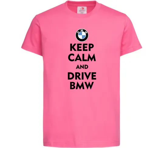 Дитяча футболка Drive BMW Яскраво-рожевий фото