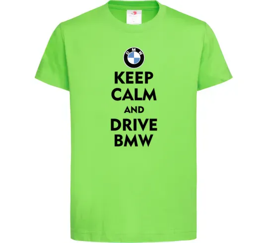 Дитяча футболка Drive BMW Лаймовий фото