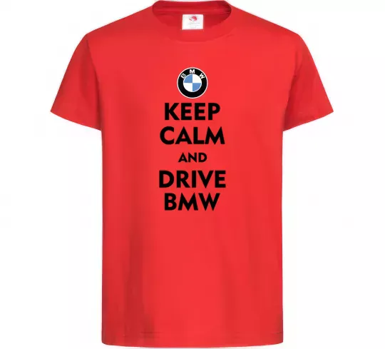 Дитяча футболка Drive BMW Червоний фото