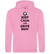 Мужская толстовка (худи) Drive BMW Розовый фото