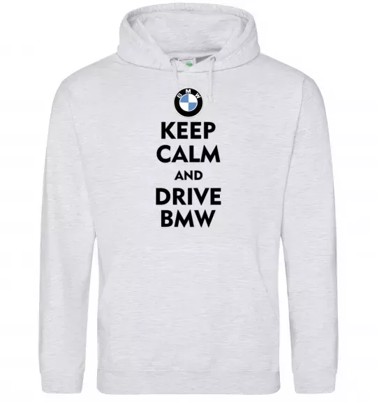Чоловіча толстовка (худі) Drive BMW Сірий меланж фото