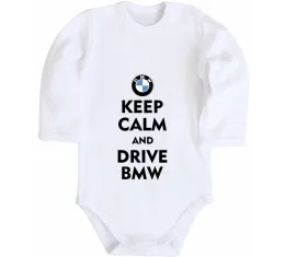 Дитячий бодік BMW art Білий фото
