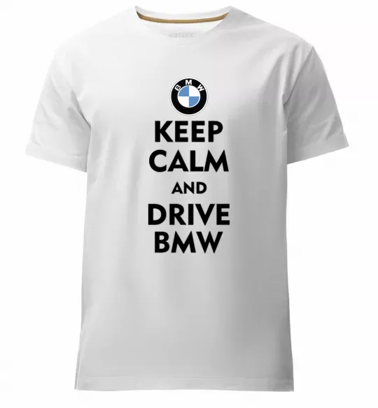 Чоловіча преміум футболка Drive BMW Білий фото