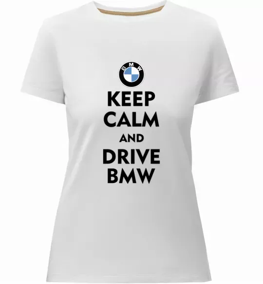 Жіноча преміум футболка Drive BMW Білий фото
