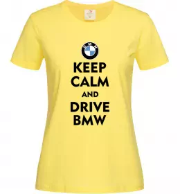 Женская футболка Drive BMW Лимонный фото