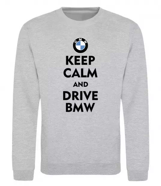 Свитшот Drive BMW Серый меланж фото