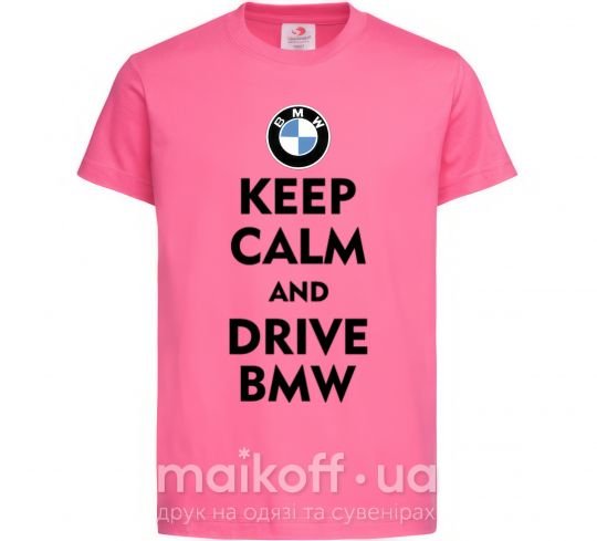 Дитяча футболка Drive BMW Яскраво-рожевий фото
