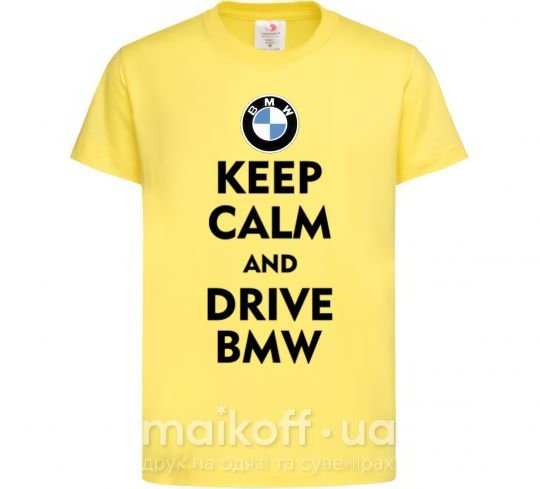 Дитяча футболка Drive BMW Лимонний фото