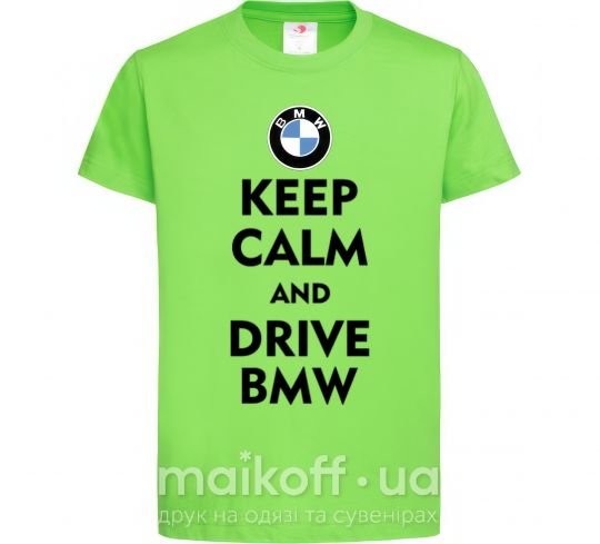 Дитяча футболка Drive BMW Лаймовий фото