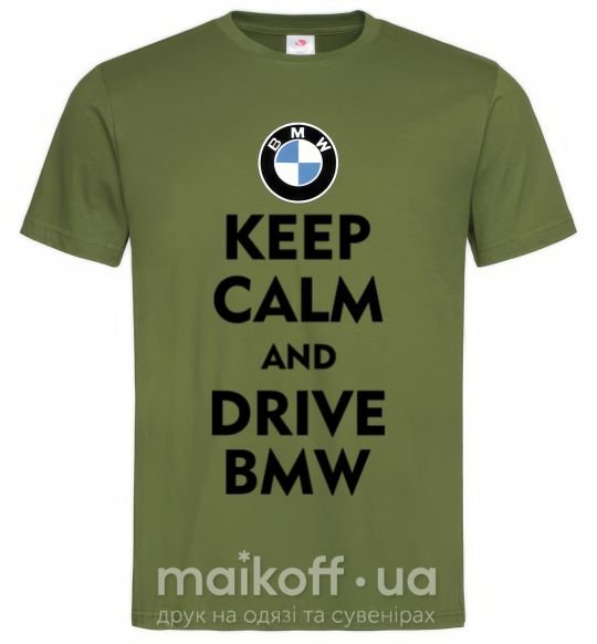 Чоловіча футболка Drive BMW Оливковий фото