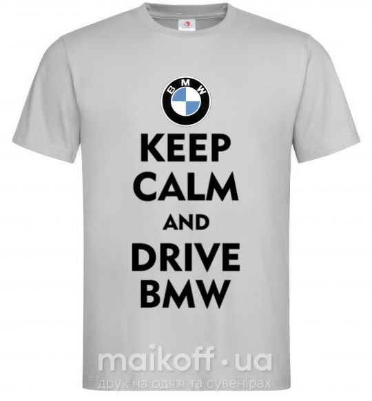 Чоловіча футболка Drive BMW Сірий фото