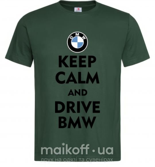 Чоловіча футболка Drive BMW Темно-зелений фото