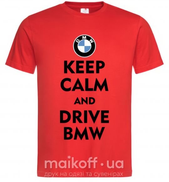 Мужская футболка Drive BMW Красный фото