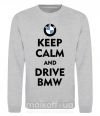 Свитшот Drive BMW Серый меланж фото