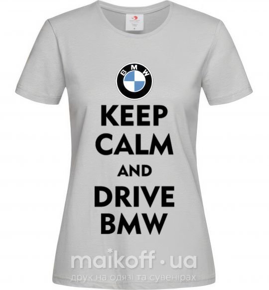 Жіноча футболка Drive BMW Сірий фото