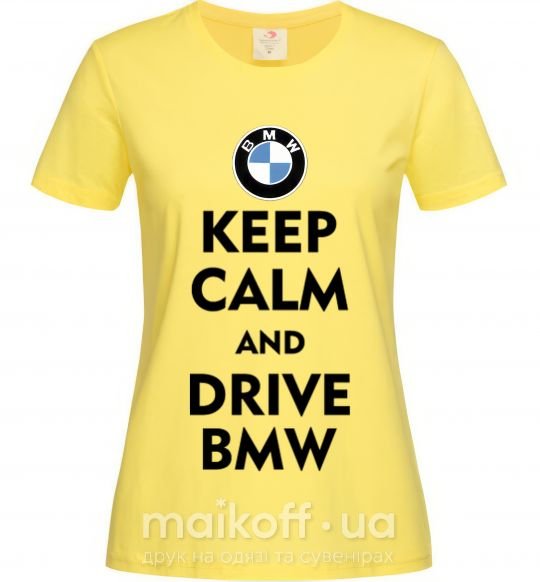 Жіноча футболка Drive BMW Лимонний фото