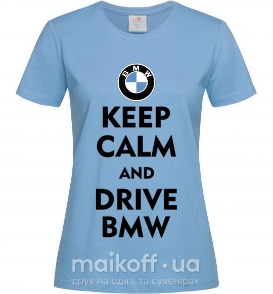 Женская футболка Drive BMW Голубой фото
