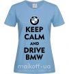 Жіноча футболка Drive BMW Блакитний фото