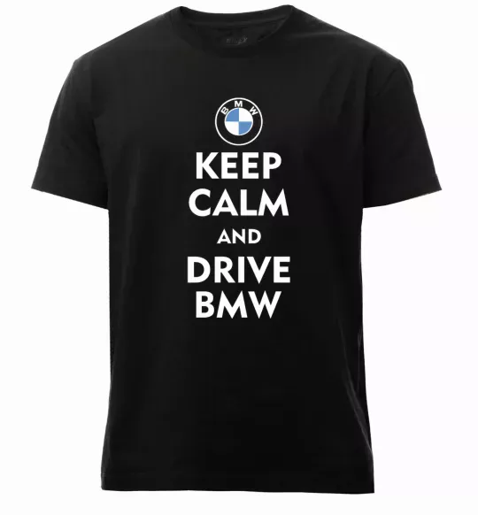 Чоловіча преміум футболка Drive BMW Чорний фото