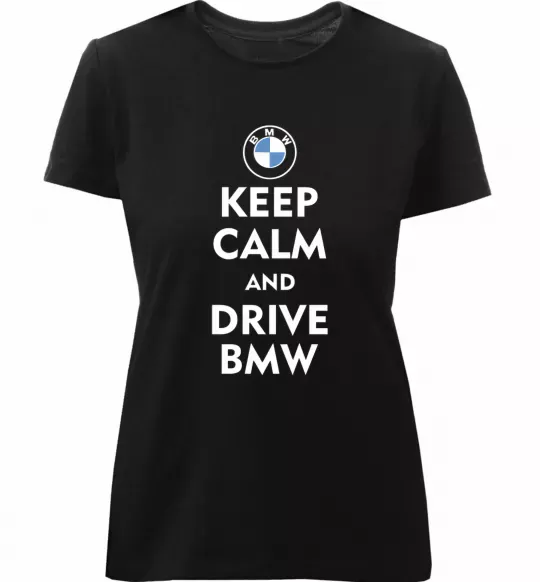 Жіноча преміум футболка Drive BMW Чорний фото