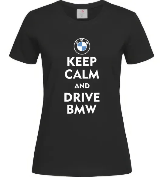 Жіноча футболка Drive BMW Чорний фото