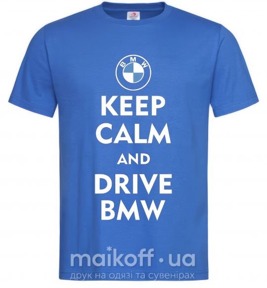 Чоловіча футболка Drive BMW Яскраво-синій фото