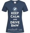 Женская футболка Drive BMW Темно-синий фото