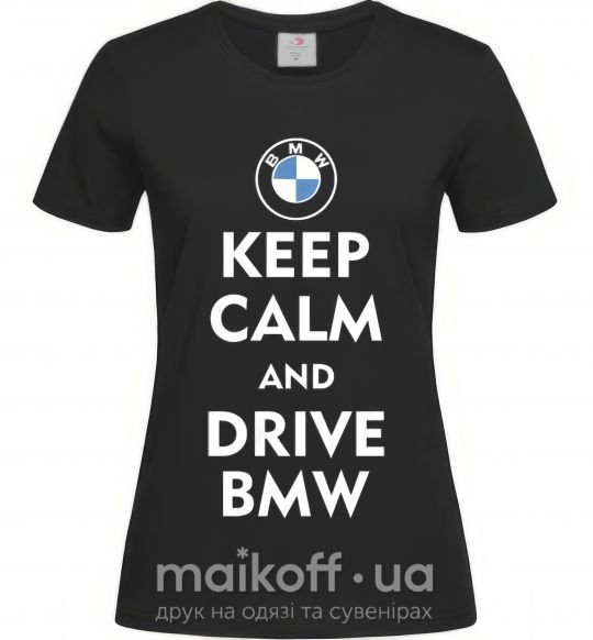 Жіноча футболка Drive BMW Чорний фото