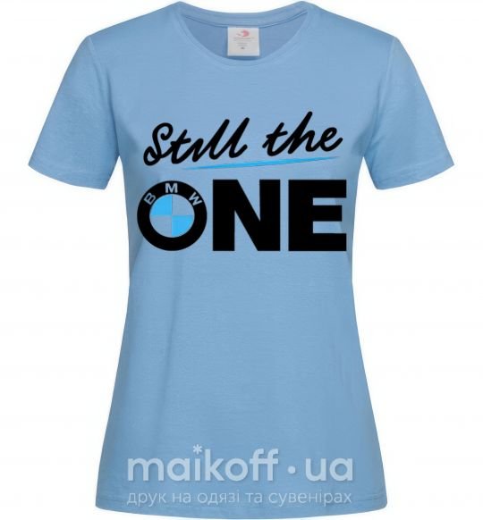 Жіноча футболка The one Блакитний фото
