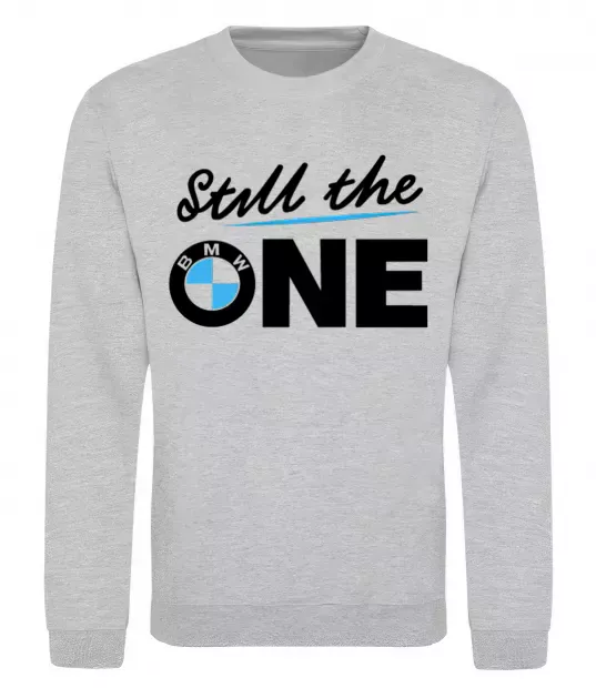 Свитшот The one Серый меланж фото