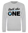 Свитшот The one Серый меланж Свитшот The one Серый меланж фото