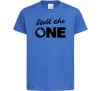 Дитяча футболка The one Яскраво-синій фото