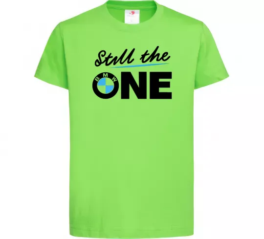 Дитяча футболка The one Лаймовий фото