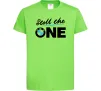 Дитяча футболка The one Лаймовий фото