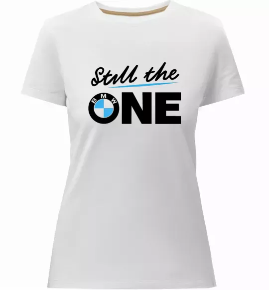 Женская премиум футболка The one Белый фото