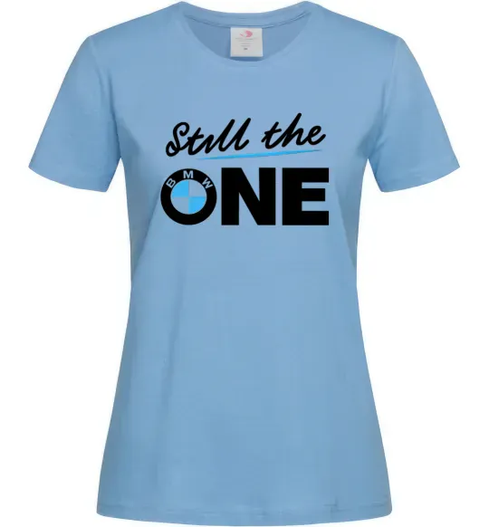 Жіноча футболка The one Блакитний фото