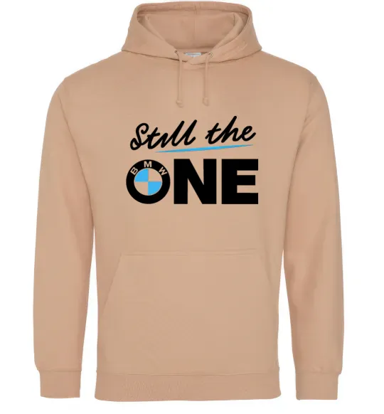 Мужская толстовка (худи) The one Песочный фото