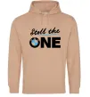 Женская толстовка (худи) The one Песочный фото