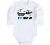 Детский боди Love bmw Белый фото