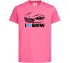 Дитяча футболка Love bmw Яскраво-рожевий фото