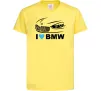 Дитяча футболка Love bmw Лимонний фото