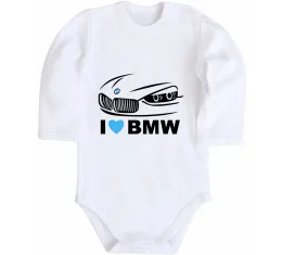 Дитячий бодік BMW art Білий фото