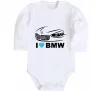 Дитячий бодік Love bmw Білий фото