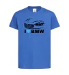 Детская футболка Love bmw Ярко-синий фото